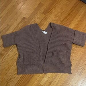 NWT POL Chocolate Knit Cardigan